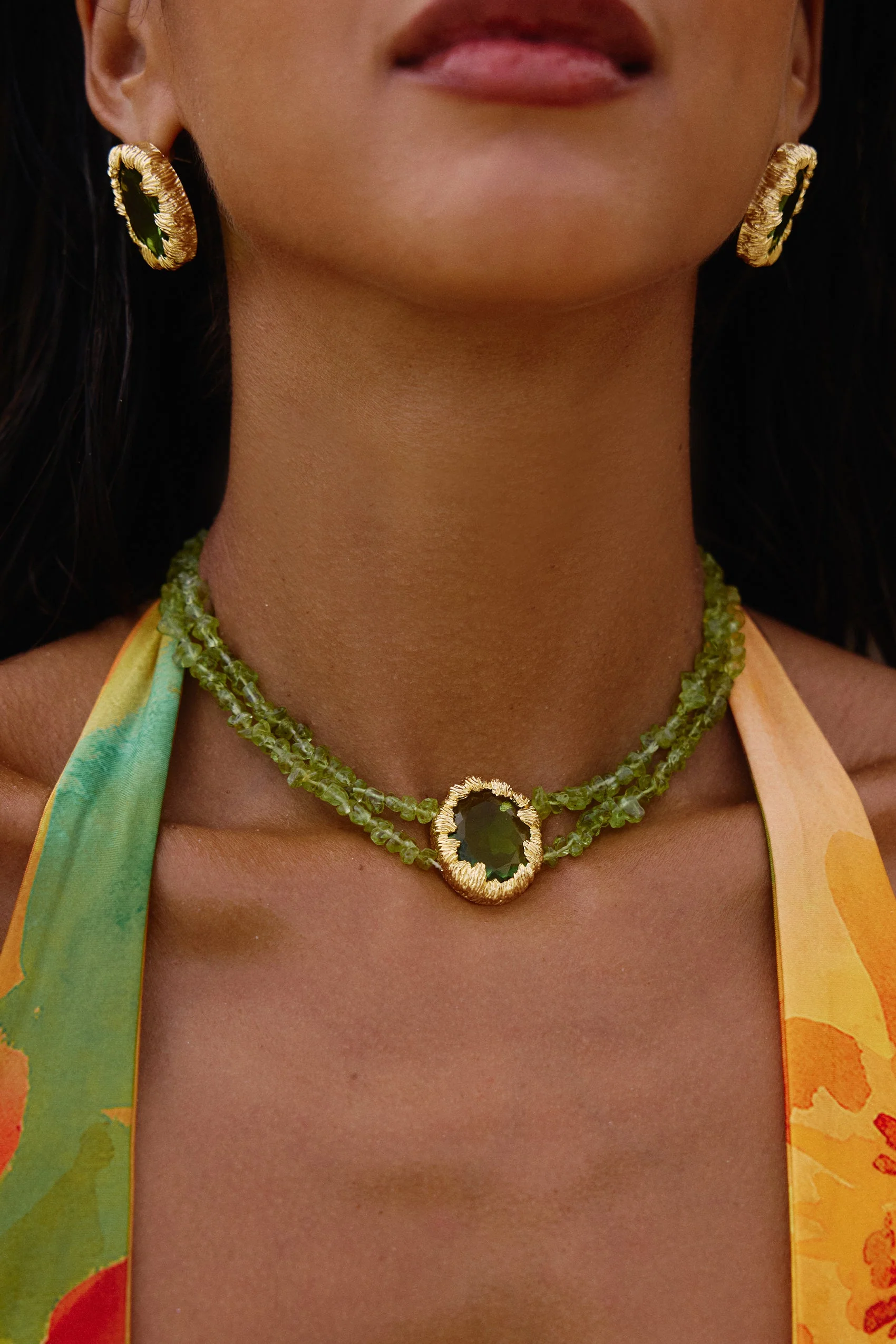 Azania Necklace in Peridot - Image 2