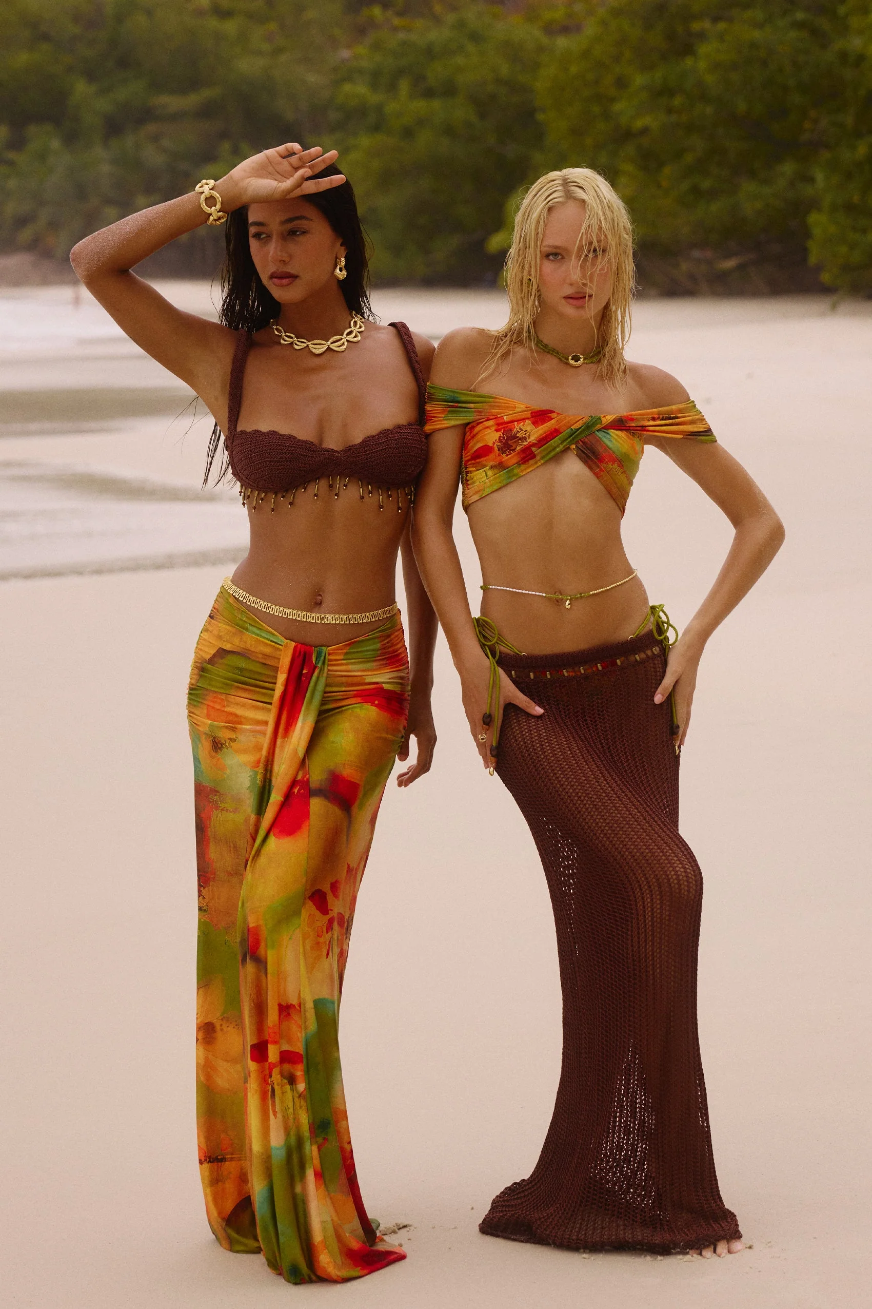 Azura Jersey Maxi Skirt in Solara - Image 11