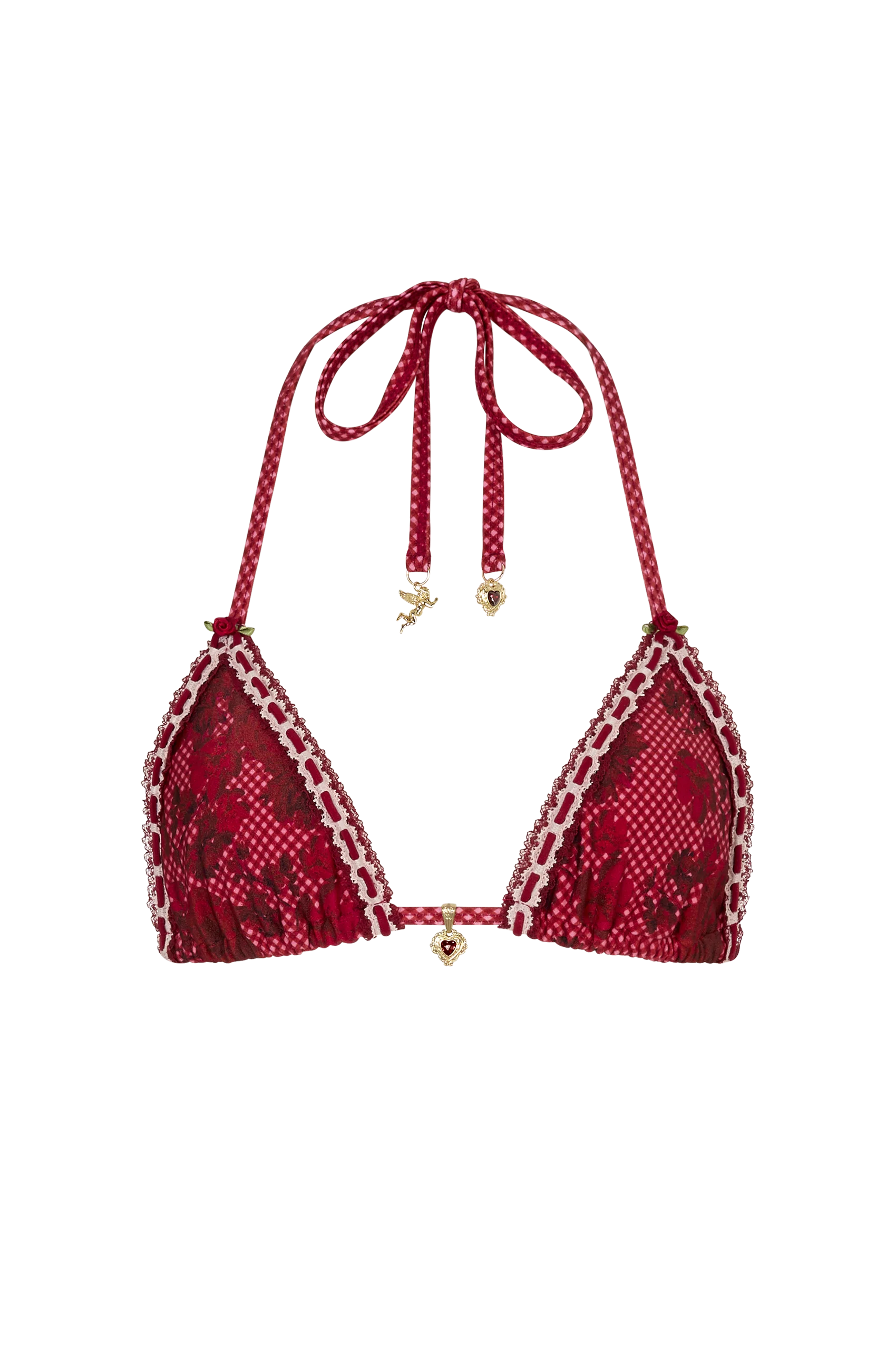 Barcelona Bikini Top in Rose - Image 13