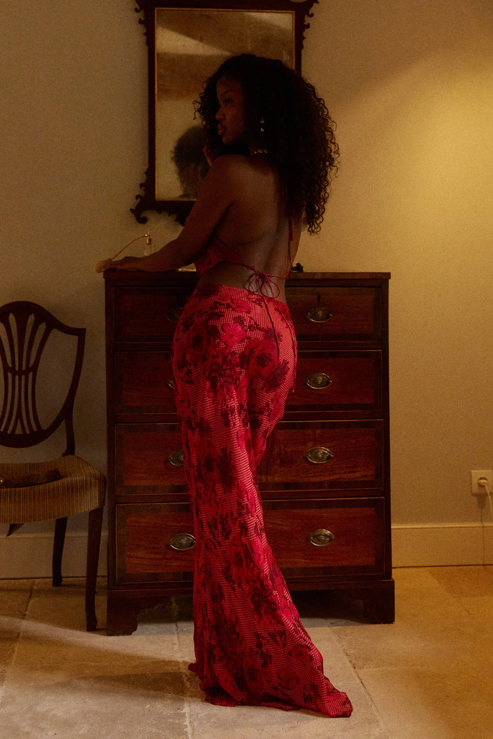 Fleurie Maxi Skirt in Rose - Image 2