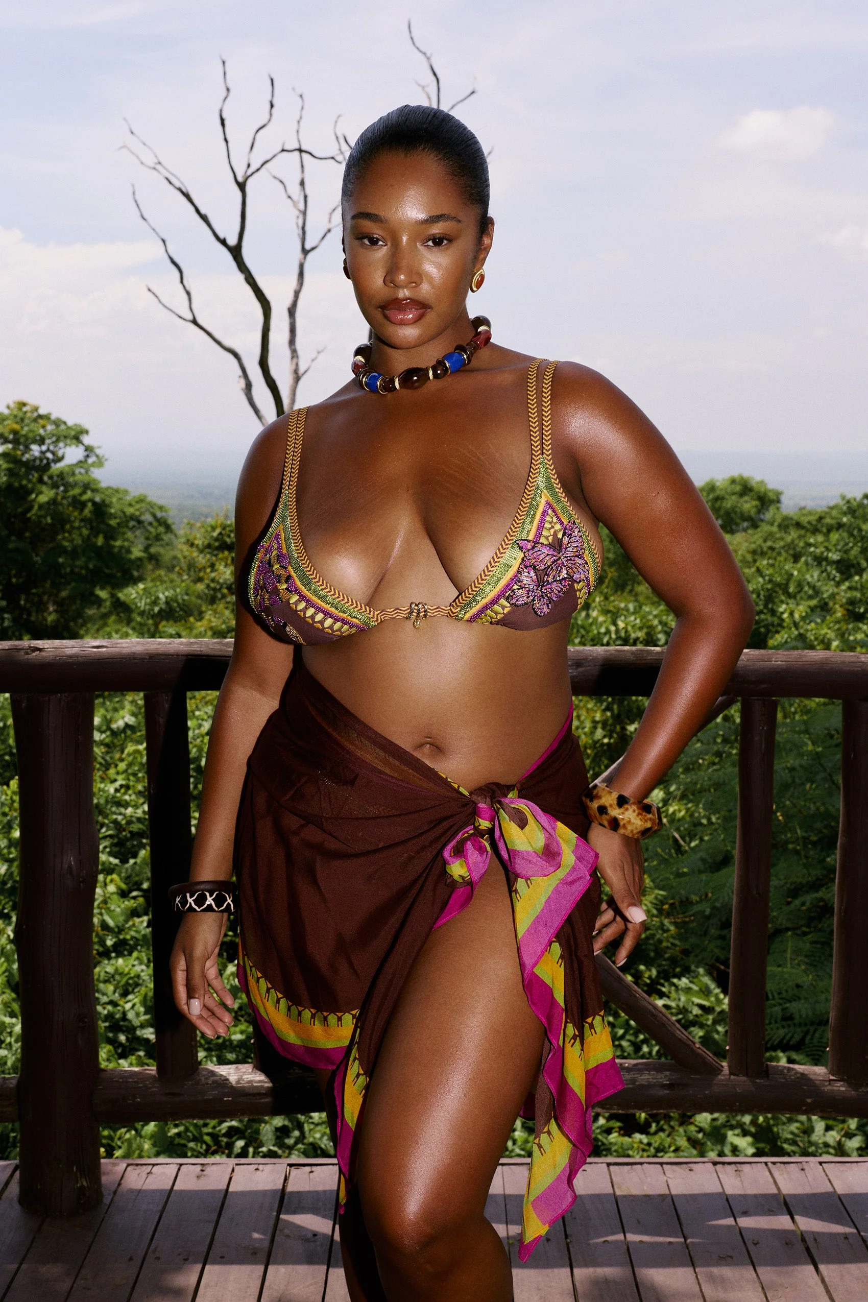 Georgette Sarong in Zahana - Image 7