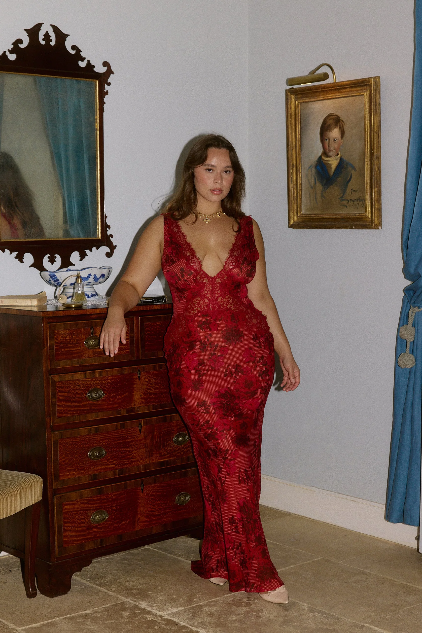 Juliette Maxi Dress in Rose - Image 10