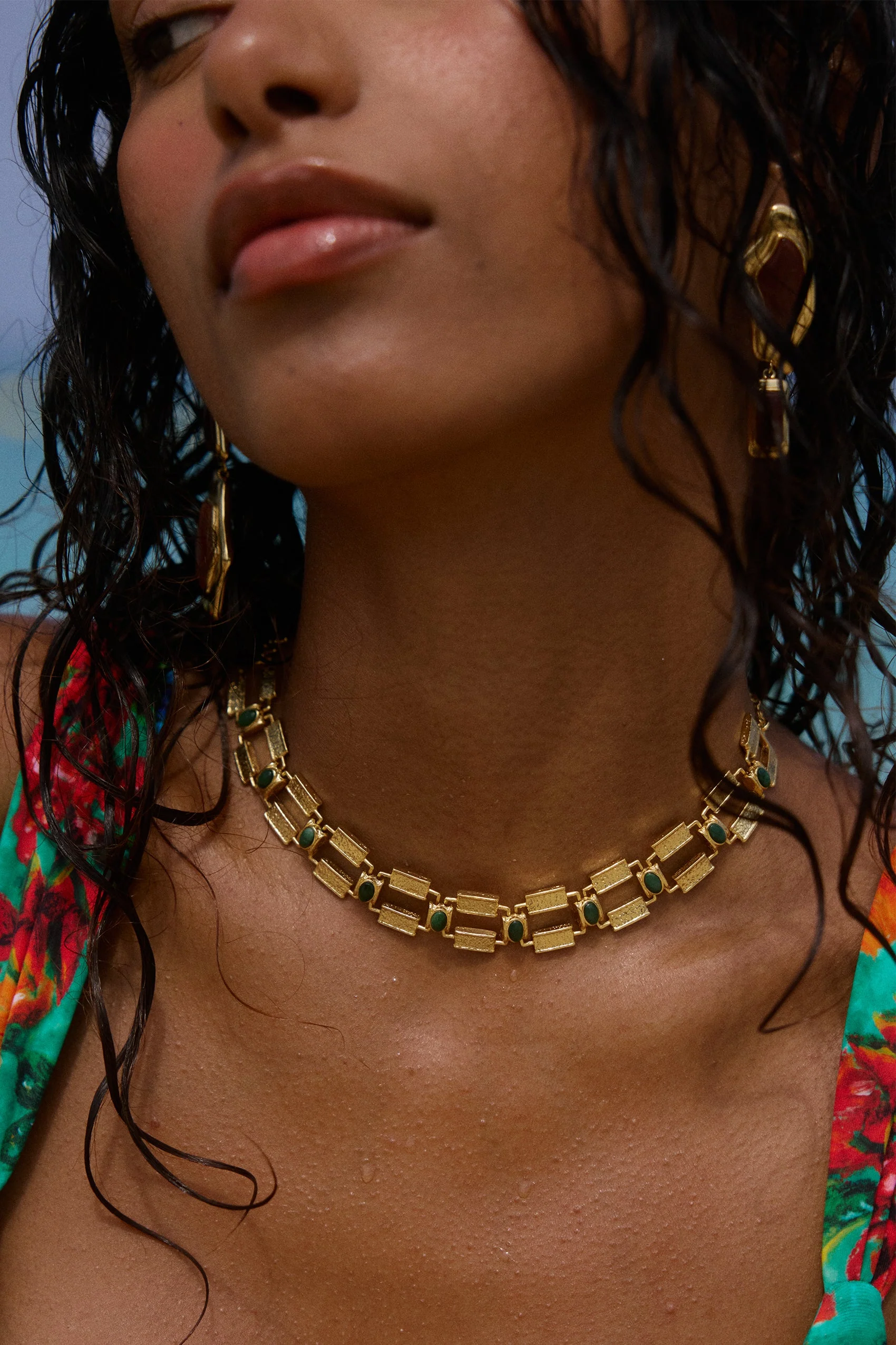 La Ceiba Choker in African Jade - Image 4