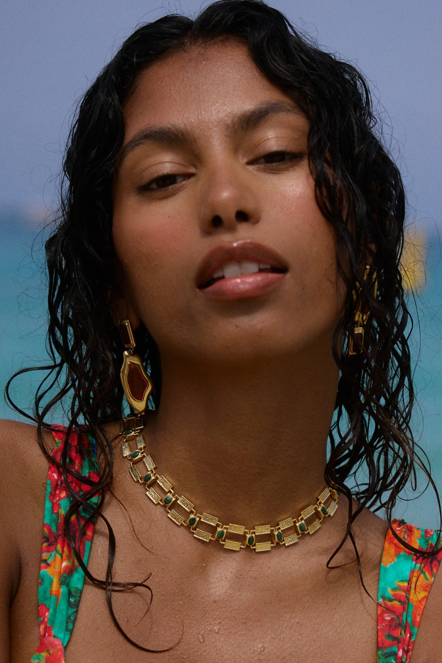 La Ceiba Choker in African Jade - Image 5