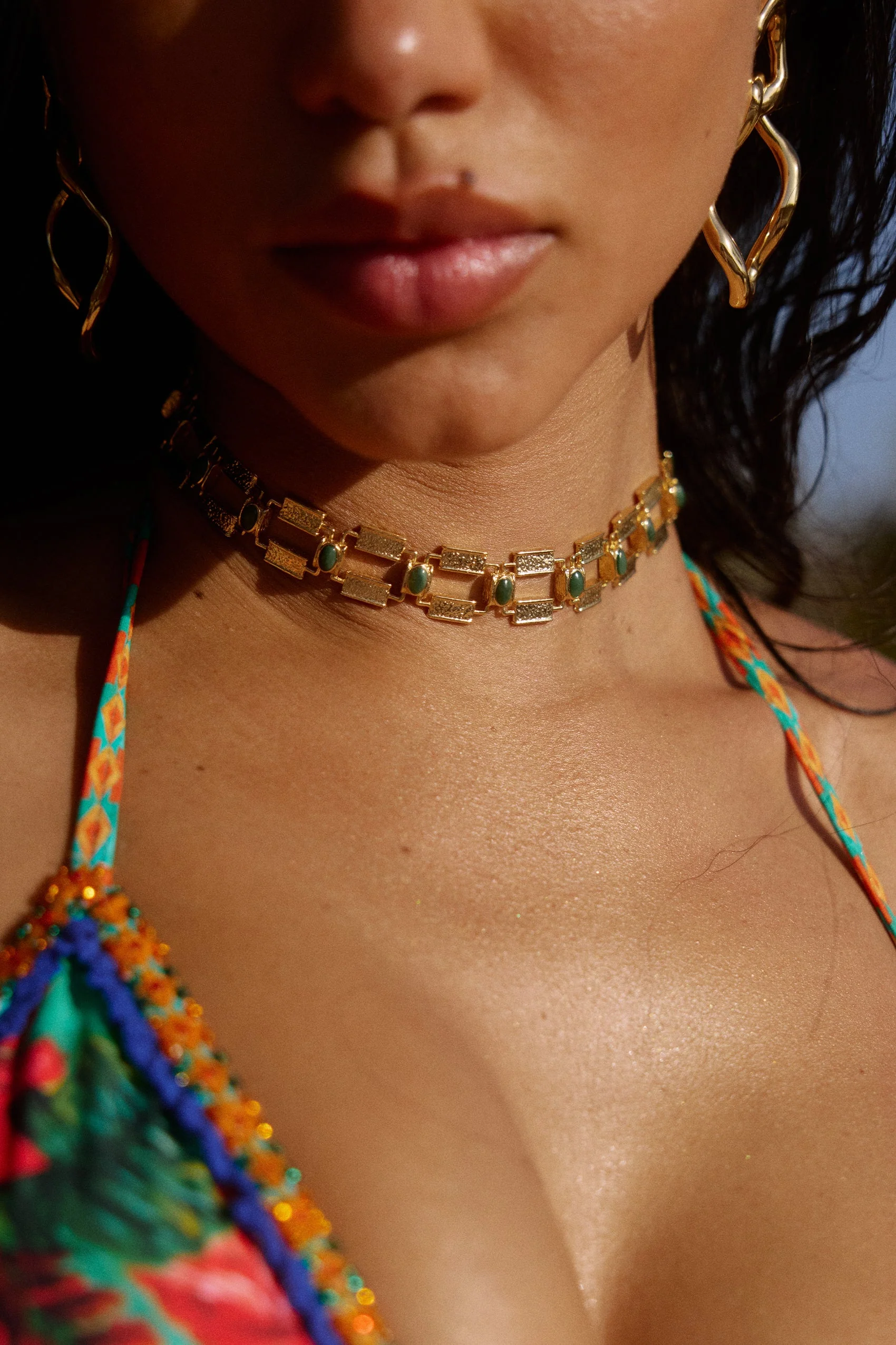 La Ceiba Choker in African Jade - Image 6