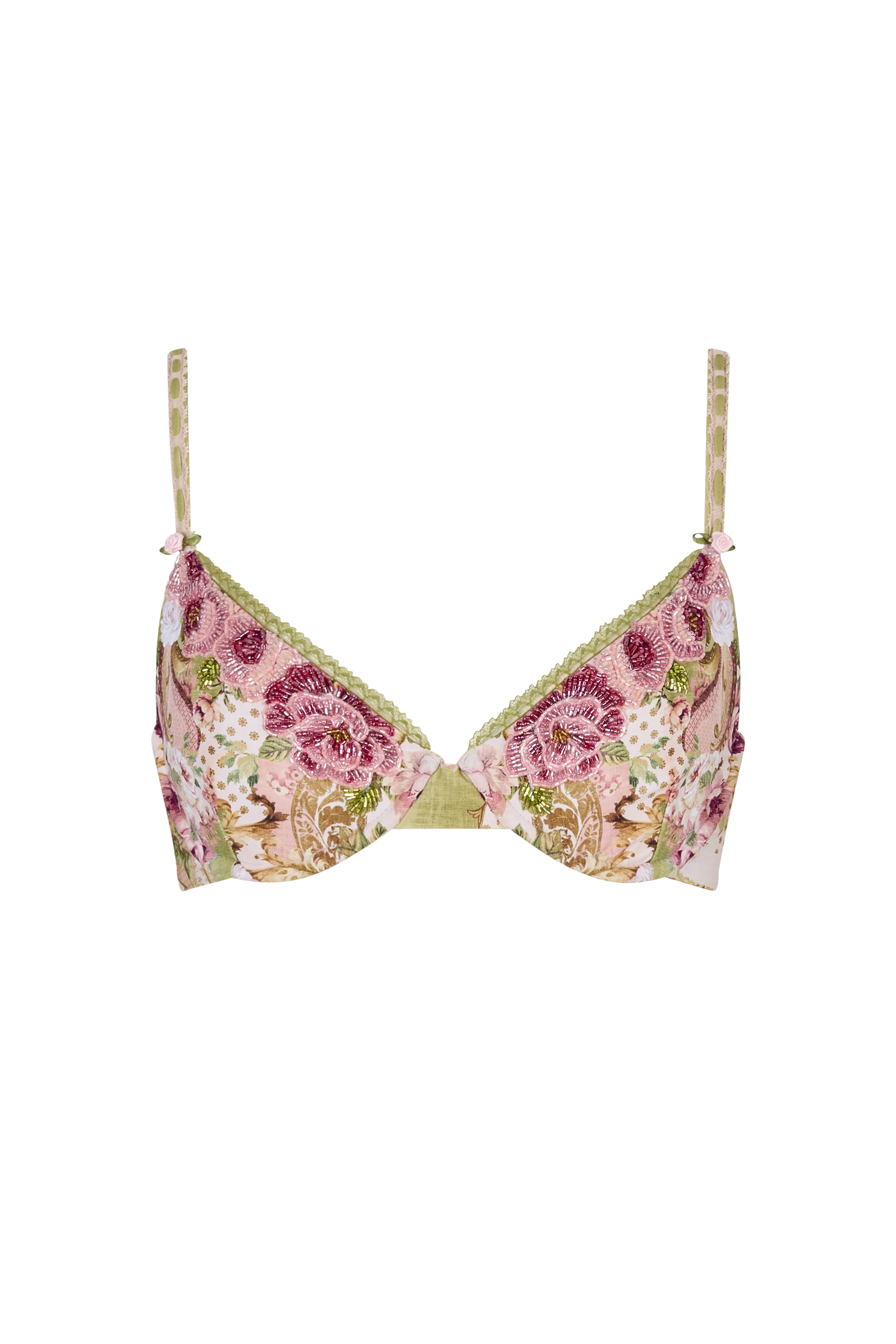 Lefkada Bikini Top in Cherie - Image 10