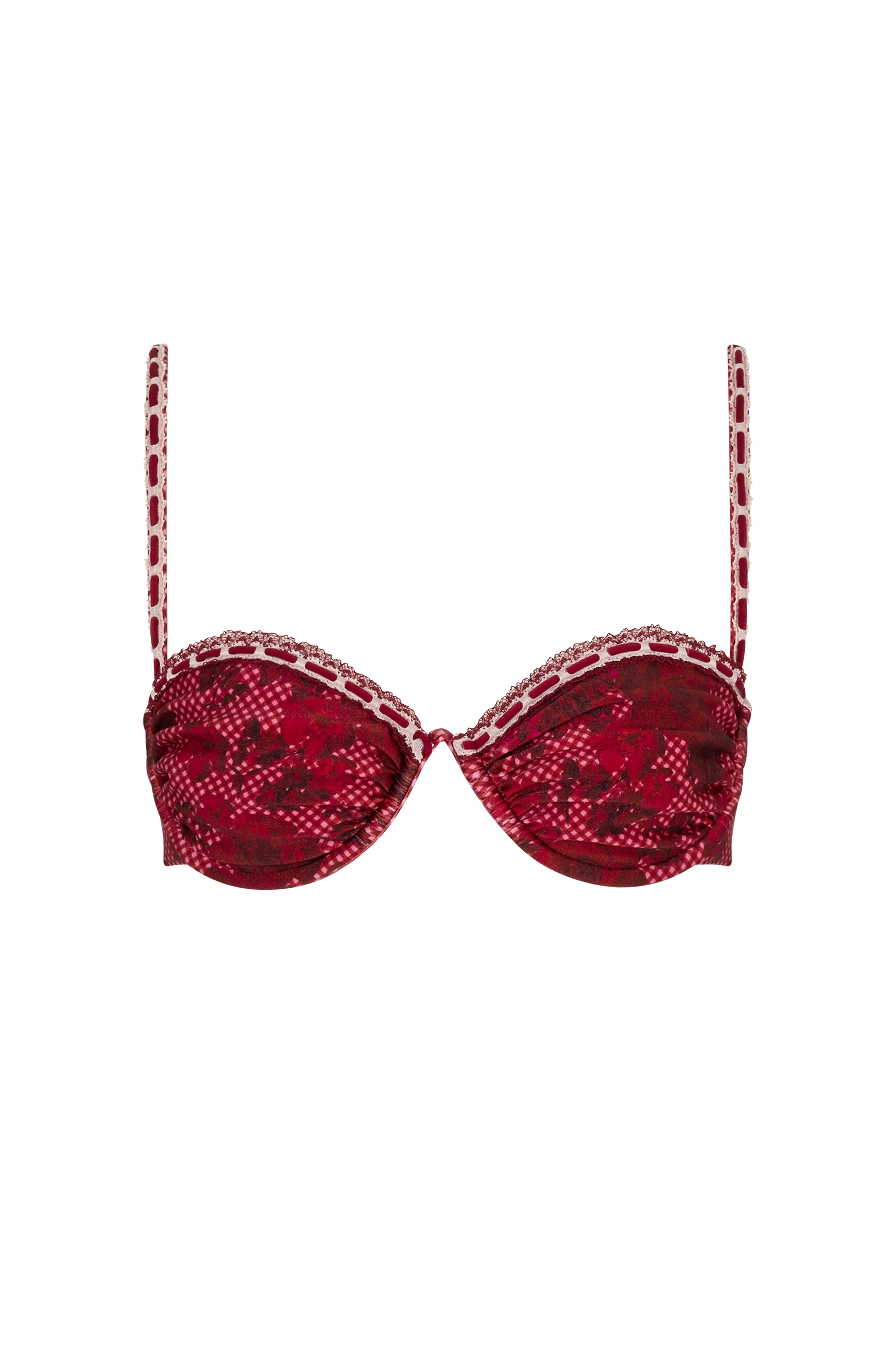 Riviera Bikini Top in Rose - Image 13