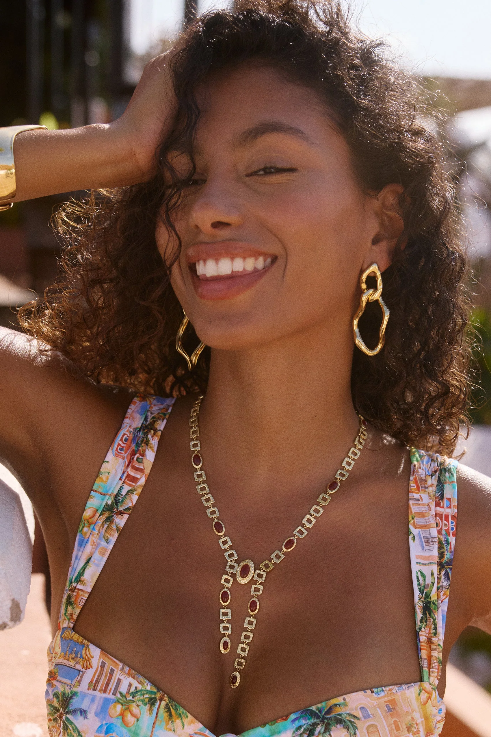 Sombra Necklace in Red Agate - Image 4
