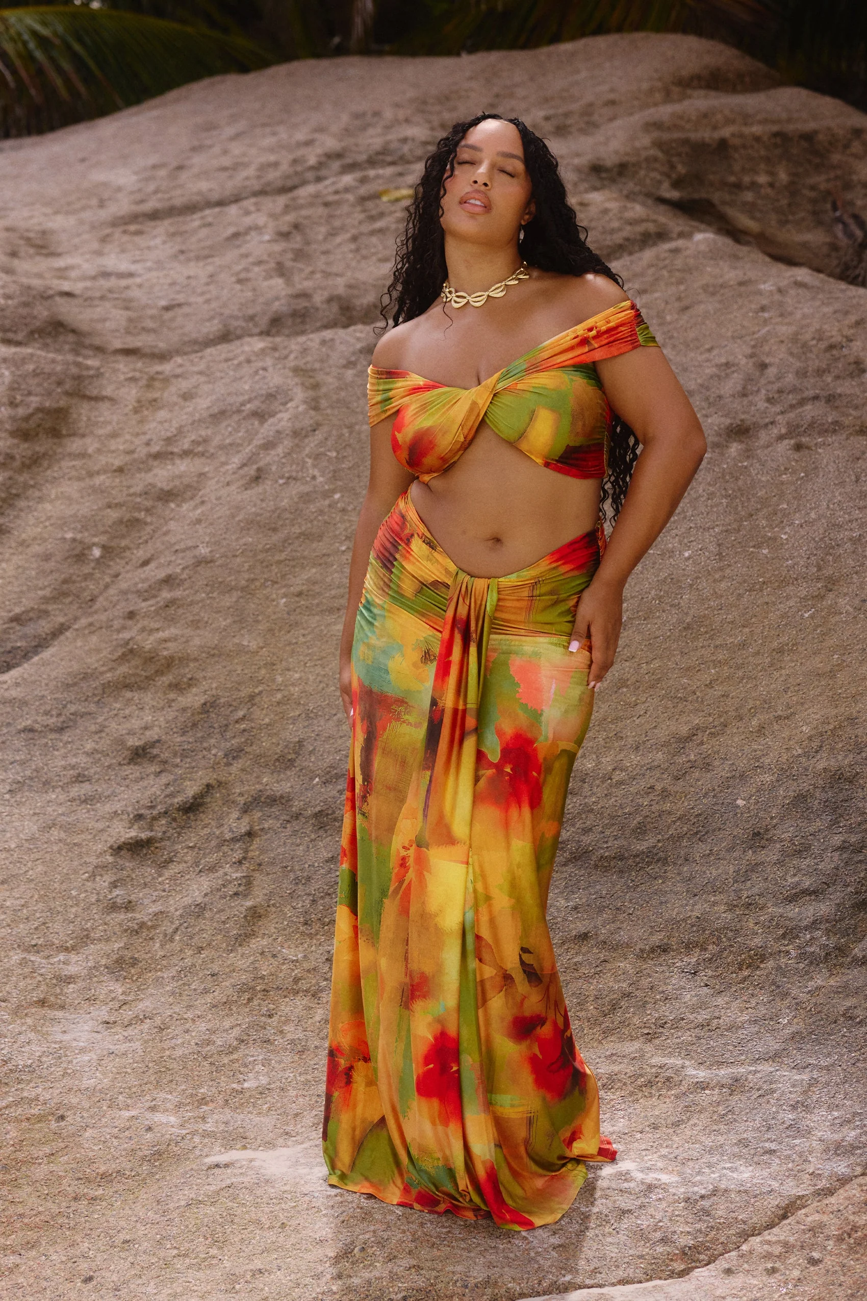 Viera Jersey Top in Solara - Image 6