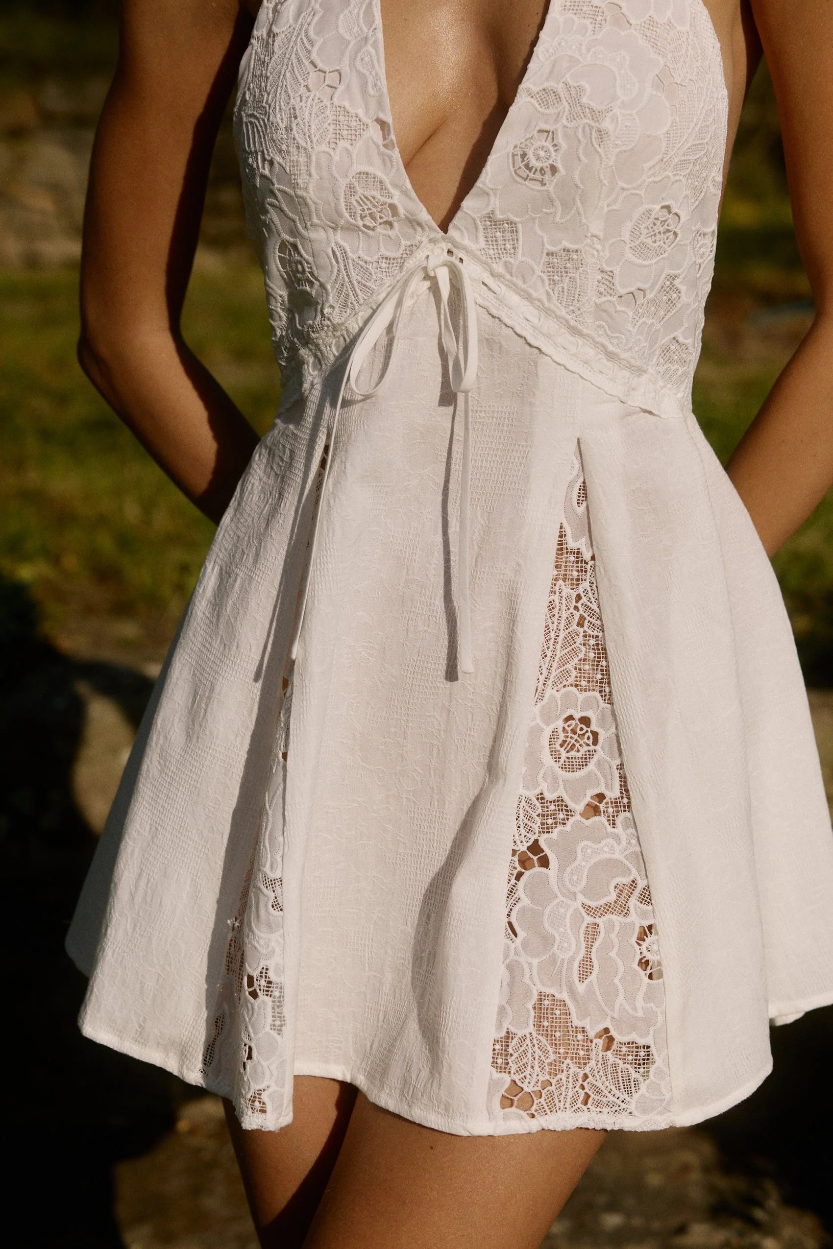Willow Mini Dress in Celeste - Image 8