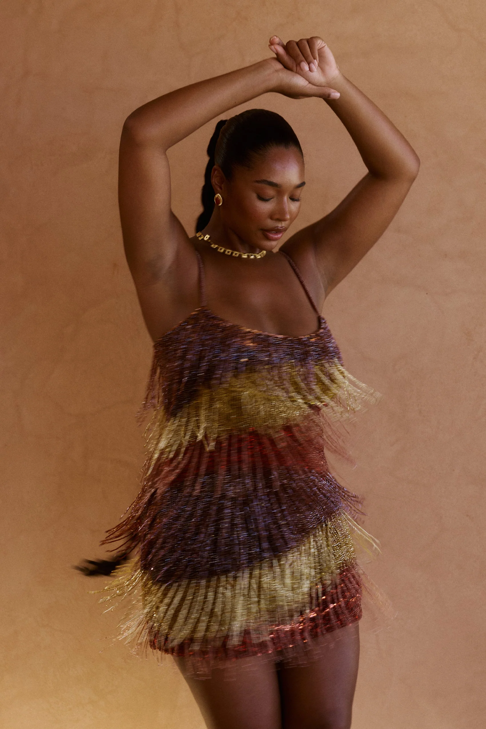 Zahana Hand Beaded Mini Dress - Image 7